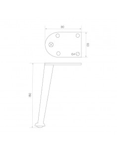 NOGA MEBLOWA KM212 2