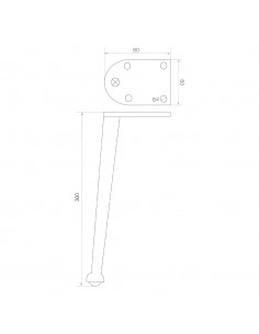 NOGA MEBLOWA KM213 2