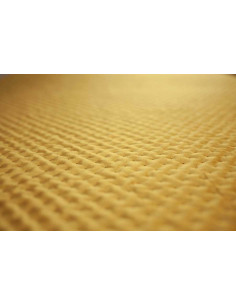 MAGIC VELVET 2215 mustard with U8 pattern, oat 100, ultrasonic quilting