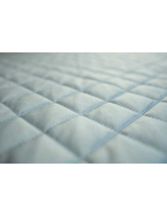 MAGIC VELVET 2260 blue with U1 pattern, oat 80, ultrasonic quilting