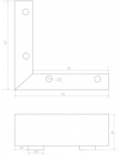 NOGA MEBLOWA KM203 2