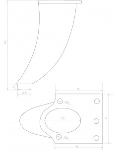 NOGA MEBLOWA KM411 2