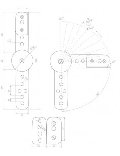 MECHANIZM PODŁOKIETNIKA KM2101 2