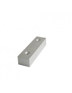 FURNITURE LEG KM641 reclining cube H30, L150 silver