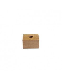 FURNITURE LEG KM653 lying cube H30, L50 natural 2