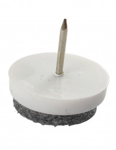 Felt pads driven wheel fi 20mm white op. 8 pcs KM350 2