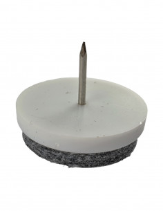 Felt pads driven wheel fi 28mm white op. 8 pcs KM360 2