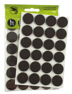Self-adhesive felt pads circle fi 22mm brown op. 24 pcs KM311
