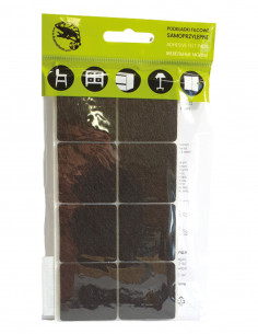Self-adhesive felt pads square 38x38mm brown op. 8 pcs KM335 2