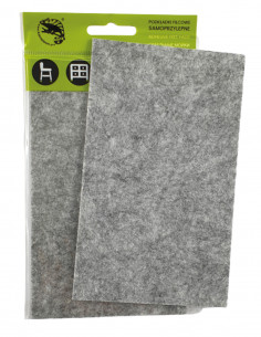Podkładki filcowe samoprzylepne prostokąt 100x165mm szary op. 1 szt KM343