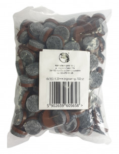 Felt pads driven wheel fi 20mm brown op. 100 pcs KM353 2