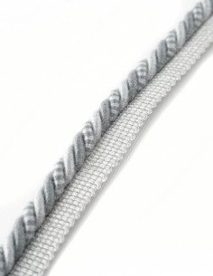 Decorative cord matte with piping 8 mm steel-gray KM13815 2