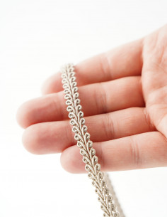 Decorative tape 10 mm wide gray-beige KM12620 2