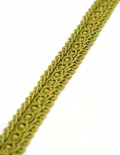 Decorative tape 15 mm wide dark green KM12510