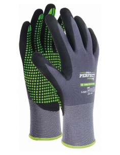 RĘKAWICE NYLONOWE S-NITRILE FLEX PVC DOTS "11" S-76322