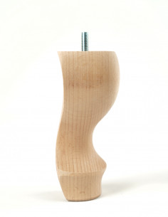FURNITURE LEG KM6005 STYLISHED H150 raw with pin 2