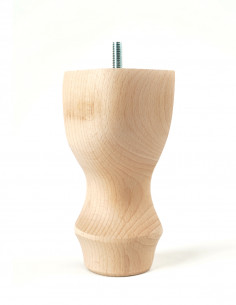FURNITURE LEG KM6005 STYLISHED H150 raw with pin