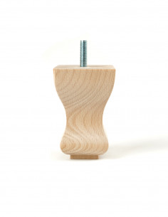 FURNITURE LEG KM6052 STYLISHED H95 raw with pin 2