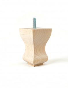 FURNITURE LEG KM6052 STYLISHED H95 raw with pin