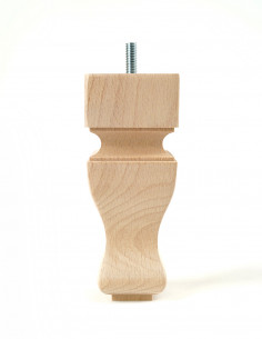 FURNITURE LEG KM6055 STYLISHED H150 raw with pin 2