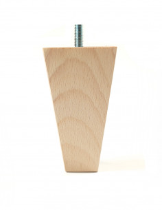 FURNITURE LEG KM6067 STYLISHED H120 raw with pin 2