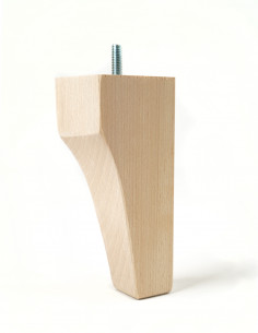FURNITURE LEG KM6075 STYLISHED H150 raw with pin