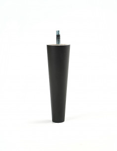 NOGA MEBLOWA KM607 kozia nóżka H150 czarna