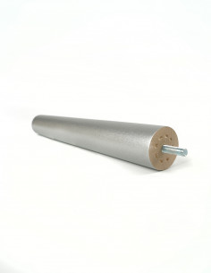 FURNITURE LEG KM611 goat leg H200 silver 2