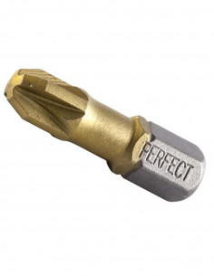 PZ TIP 2x25 TITANIUM for screwdr. PERFECT S-66312