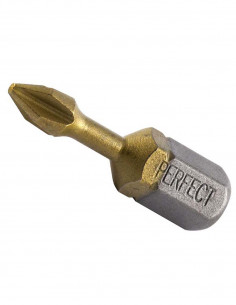 KOŃCÓWKA PH 1x25 TITANIUM DO WKRĘT. "PERFECT"(10szt) S-66301
