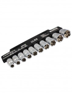 SET OF 1/2"-10EL.CR-V SOCKETS "PERFECT" S-77010