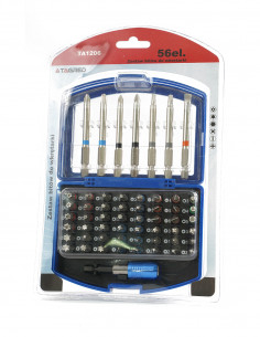 SET OF BITS TA1206, 56 pieces, TORX, IMBUS 1/4" - 25mm, 75mm KM1260 2