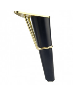 Wooden furniture leg black KM2502 2