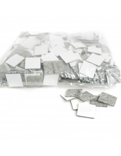 Self-adhesive felt pads square 38x38mm gray op 500 pcs KM5336