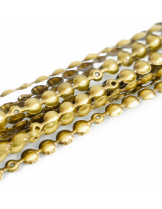 TAŚMA PINEZKI 11,0 MM MOSIĄDZ GŁADKI KT5042 - OPAK. - 50 sztuk