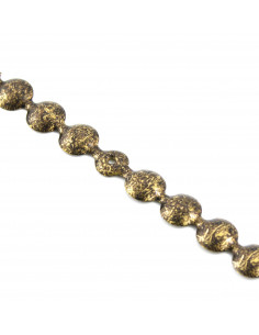 TAŚMA PINEZKI 9,5 MM MORO CZARNE GŁADKI KT5071