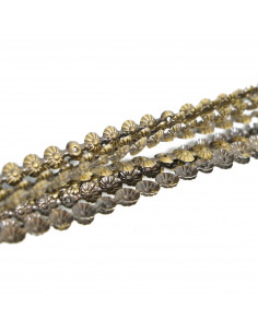 TAŚMA PINEZKI 11,0 MM MOSIĄDZ KWIATEK KT5082 - OPAK - 50 sztuk