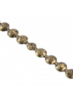 TAŚMA PINEZKI 11,0 MM MORO CZARNE GŁADKI KT5062