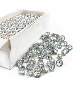 GLASS BUTTON 25.0 MM TRANSPARENT KK4508 PACK. 550 pcs. 2