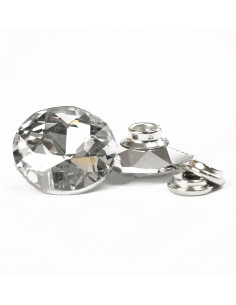 TAPEER BUTTON TYPE NAP 30.0 MM transparent op. 5 pcs. KN4520