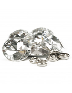 TAPEER BUTTON TYPE NAP 30.0 MM transparent op. 5 pcs. KN4520 2