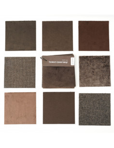 Zestaw próbek TOP10 CIEMNY BRĄZ by Toptextil 2