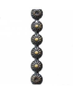 TAŚMA PINEZKI 11,0 MM BAROK KWIATEK KT5102 - OPAK. - 50 sztuk 2