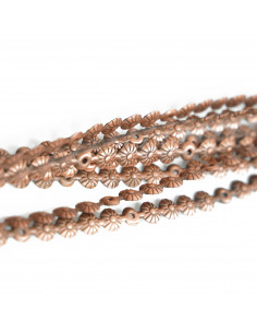 TAŚMA PINEZKI 11,0 MM MIEDŹ KWIATEK KT5092 - OPAK - 50 sztuk