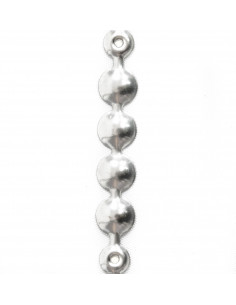 TAPE PINS 9.5 MM SILVER MATT SMOOTH KT5041 PACKAGE. - 50 pieces 2