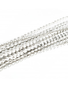 TAŚMA PINEZKI 9,5 MM SREBRNY MAT GŁADKI KT5041 OPAK. - 50 sztuk