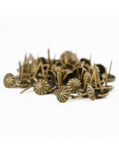 PIN 11.3 MM BRASS FLOWER OP. 75 PCS. KP4082 2
