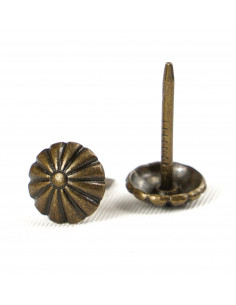 PIN 11.3 MM BRASS FLOWER OP. 75 PCS. KP4082