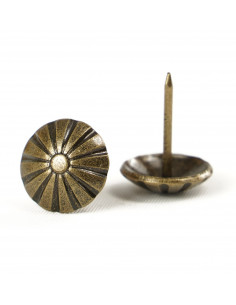 PIN 16.0 MM BRASS FLOWER OP. 30 PCS. KP4083