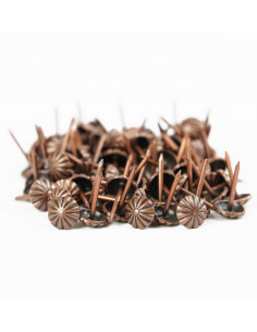 PIN 9.5 MM COPPER FLOWER OP. 100 PCS. KP4091 2